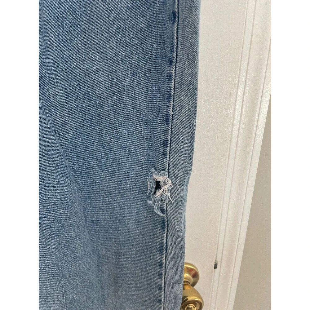 VTG Levis 550 Jeans Mens Size 42x30 Blue Denim Relaxed‎ Fit Straight Distressed